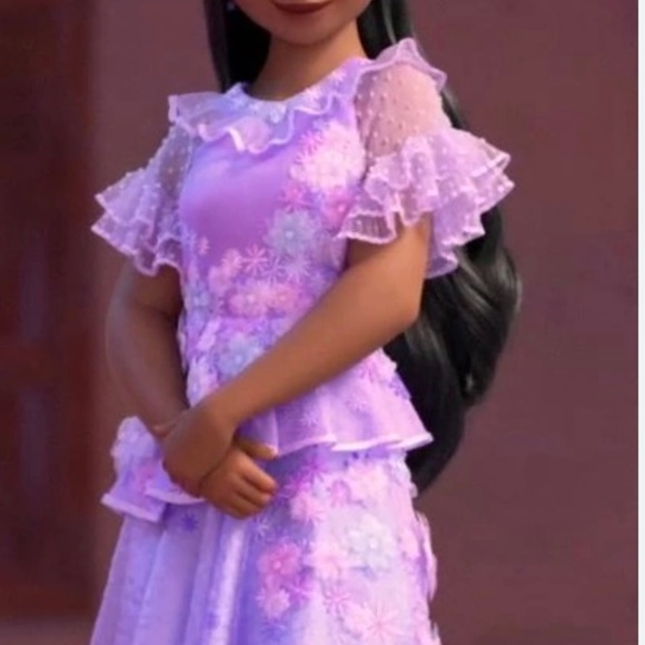 Isabela Madrigal Encanto Disney Halloween Costume Adult Womens Medium Purple - Picture 5 of 5